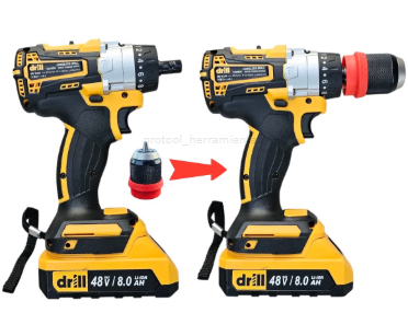 Taladro Atornillador 2 en 1 Inalámbrico 48V