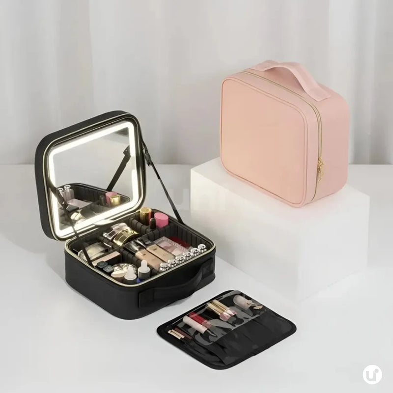 Cosmetiquera Profesional Con Espejo Led
