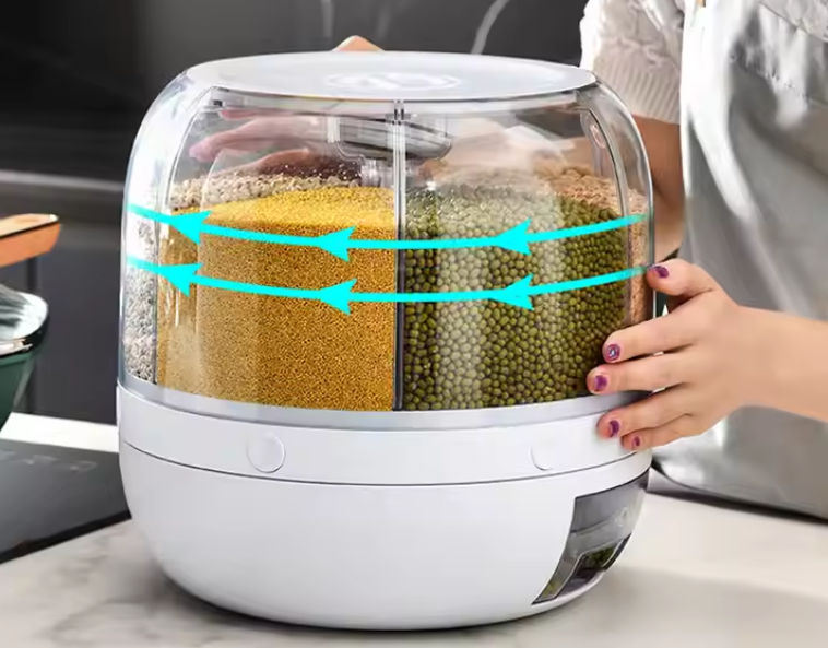 Dispensador Giratorio de Granos 6P