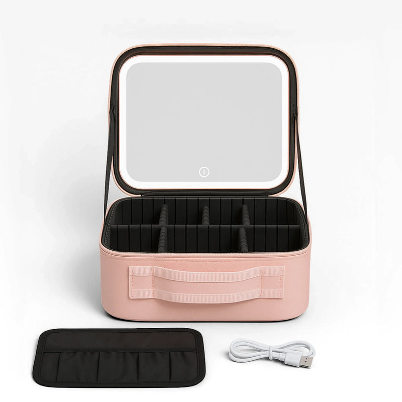 Cosmetiquera Profesional Con Espejo Led