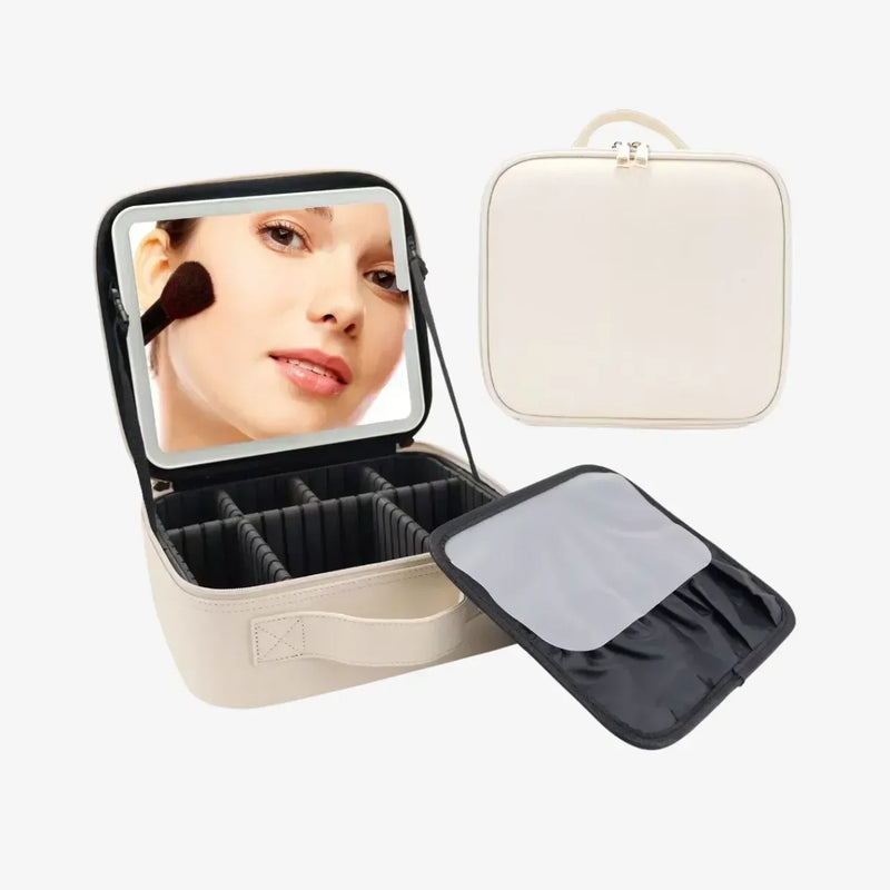 Cosmetiquera Profesional Con Espejo Led