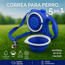 Correa con cantimplora para perro